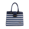 Navy and white Nautical handbag